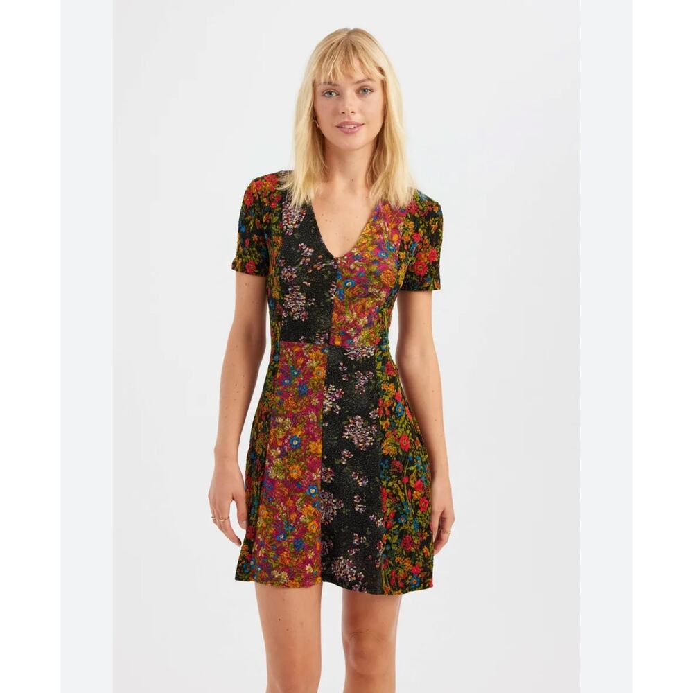 Zara Mesh Floral Lace Dress Women’s Size S
